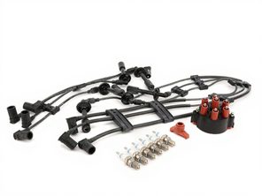 Kit accensione cavi HT, candele, rotore, calotta distributore Porsche 911 3.2L 1985-89 - 91160201103, 91160201203, 91160201120, 93060290202, 93060291900